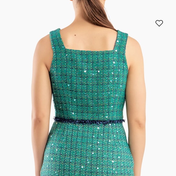 NWT Endless Rose Premium Cropped Tweed Top - Picture 11 of 12